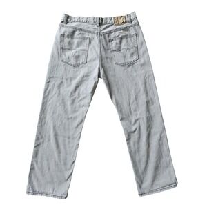 Vintage Y2K Members Property Jeans Mens Gray Straight Leg Relaxed 40 X‎ 34